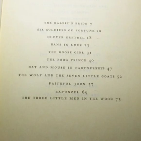 Grimm's Fairy Tales Illustrated Hardcover 1954 Stories Room Display - Picture 6 of 8